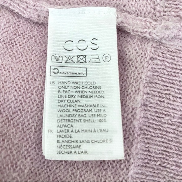 COS Oversized Knit Alpaca Sweater in Light Purple / Lilac - Size S - Picture 4 of 4